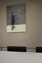 Małgorzata Kaczmarska, Oczekiwanie II, olej na płótnie, 180x140cm, 2016