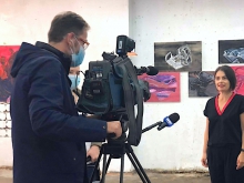 TVP is preparing a report from the exhibition, photo by M. Bożyk